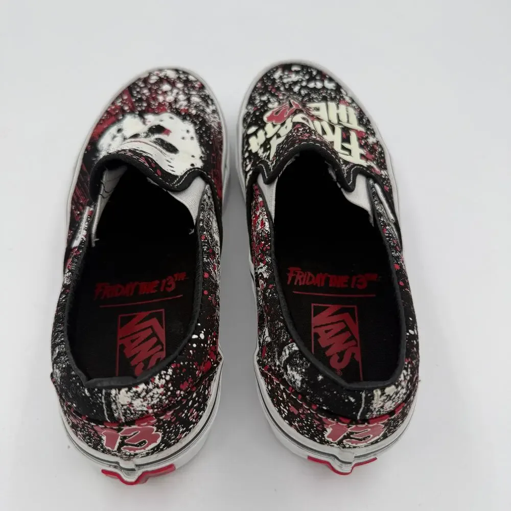 VANS x Friday The 13th Slip-On Jason Voorhees 6.5 Men 8 Women Glow in The Dark - Picture 10 of 12